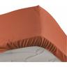 Drap housse 2 personnes bonnet 30 cm 140 x 190 cm percale uni 78 fils percaline Terracotta