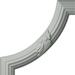 8 7/8"W x 8 7/8"H Reeded Acanthus Leaf Panel Moulding Corner (matches moulding PML01X01AC)