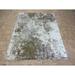 Hand Knotted Multi Colored Modern with Wool & Silk Oriental Rug (7'11" x 10') - 7'11" x 10'