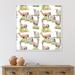 East Urban Home Lamas & Lambs on a Green Meadow - Floater Frame Painting on Canvas in Gray/Green | 16 H x 16 W x 1 D in | Wayfair