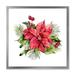 East Urban Home Holly Mistletoe Berries & Christmas Fir Branch I - Painting on Canvas in Red/White | 30 H x 30 W x 1 D in | Wayfair