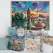 East Urban Home Cityview of Prague by Sunset - Painting on Canvas Metal in Green | 30 H x 40 W x 1.5 D in | Wayfair