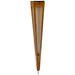 Lanai 46 1/2" High Teak Wood LED Solar Outdoor Torch Light