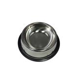 FixtureDisplays 16-oz Dog/Cat Bowl Stainless Steel Dog Pet Food or Water Bowl Dish Metal/Stainless Steel (easy to clean) in Gray | Wayfair 12195-NF