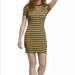 Adidas Dresses | Adidas Women's Striped Dress, Black Corn Yellow S | Color: Black/Yellow | Size: S