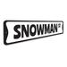 Lizton Sign Shop, Inc Snowman Street Christmas Custom Aluminum Sign Metal | 6 H x 24 W x 0.06 D in | Wayfair 4402-A624