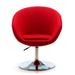 Barrel Chair - Brayden Studio® Vadim 26" W Swivel Barrel Chair Wool in Red | 36.2 H x 26 W x 24 D in | Wayfair FA4FB018F51A47389EF4EFD3B7FD9365