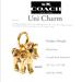 Coach Jewelry | Coach Pendant Necklace Unicorn Uni Charm Fob Nwt! | Color: Gold | Size: Os