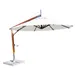 Bambrella Sirocco Round Side Wind Bamboo Cantilever Umbrella With Base - 3.0m R-SW-S-IW | SWS-SYS