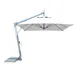 Bambrella Hurricane Square Side Wind Aluminum Cantilever Umbrella With Base, 10 Ft. - 3.0m SQ-SW-H-IW | SWH-SYS