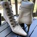 Nine West Shoes | Heeled Boots. Never Worn Them. Clearing Out Closet | Color: Cream | Size: 10