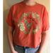 Urban Outfitters Tops | Free Spirit Graphic T | Color: Green/Orange | Size: L