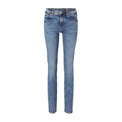 TOM TAILOR Damen TTALEXA Straight Jeans mit Bio-Baumwolle, blau, Uni, Gr. 30/32 Image