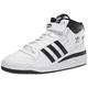 Adidas Originals Men's Forum Mid Sneaker, White/Black/White, 13