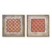 Wall Plaque (Set of 2) 15.25"SQ MDF/Wood