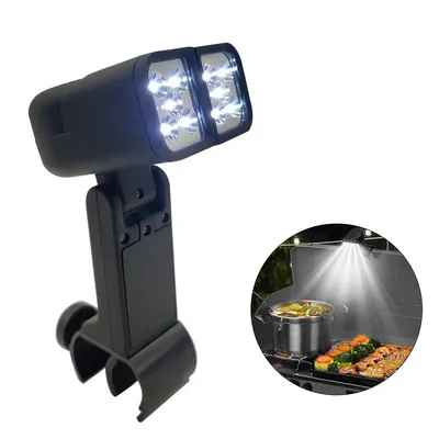 Lampe de poche LED portable pour gril de barbecue lampe d'éclairage avec poignée clip de montage