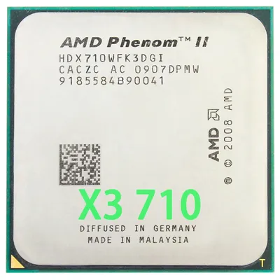 AMD-Phenom II Bery 710 processeur triple cœur 2.6 mesurz/6M/95W/2000GHz socket am3 am2 +