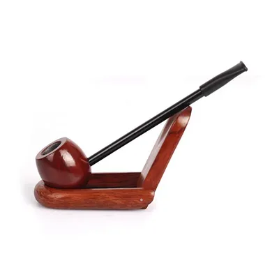 Tuyau de fumée en bois de santal rouge de haute qualité Portable pour tabac à herbes broyeur de