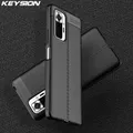 EllY316Shockproof Soft Silicone Phone Back Cover Leather Bergame Fit for Xiaomi Redmi Note 10 10