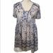 Anthropologie Dresses | Hp! Anthropologie Maeve Canna Swing Printed Dress | Color: Blue/White | Size: 2