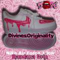 Nike Shoes | Custom Nike Air Force 1 Low Bandana Drip | Color: Pink/White | Size: Various
