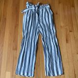 American Eagle Outfitters Pants & Jumpsuits | American Eagle Stripped Paper Bag Pants | Color: Gray/White | Size: M