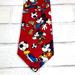 Disney Accessories | Disney Mickey Mouse Soccer Tie Red *E | Color: Black/Red | Size: Os