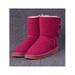 UKAP Snow Boots For Women Warm Mid Tube Round Toe Boots With Bowknot Non-slip Big Cold Weather Boots, Gift