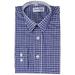 Berlioni Boy's Checkered Gingham Plaid Long Sleeve Button Down Dress Shirt Royal Blue 10