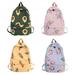 ZDMATHE Women Canvas Backpack Student Bag Canvas Large Cpaacity Computer Bag Travel Children Kawaii Korean Style Ruckpack