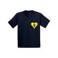 Awkward Styles Yellow Heart Toddler Shirt Jesus Shirt for Kids Shirt for Boys Christian Cross Shirts for Girls Jesus T-Shirt for Children Christian Gifts Christ Clothes Cross T-Shirt for Toddlers