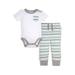 Burt's Bees Baby Pocket Bodysuit & Stripe Cuff Pants, 2pc Outfit Set (Baby Boys or Baby Girls, Unisex)