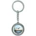 Mallard Duck Flying Hunting Spinning Round Metal Key Chain Keychain Ring