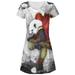 Panda Warrior Monk All Over Juniors V-Neck Dress