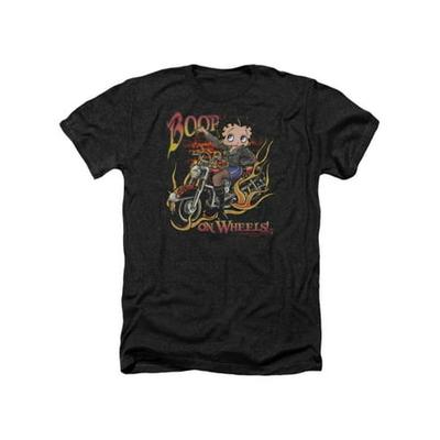 Customer Favorite Betty Boop Hell On Wheels Motorcycle Retro Cartoon Adult Heather T Shirt Tee Accuweather Shop