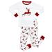 Kids Christmas Pajamas Santa Pajamas Boys Girls & Toddler Pajamas Red White Green 2 Piece Pjs Set 100% Cotton (12 Months-14 Years)