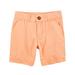 Carter's Boys' Flat Front Canvas Shorts- Orange- 3 Months