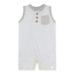 Burt's Bees Baby Boy Sleeveless Stripe Romper Jumpsuit, Organic Cotton