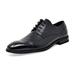 Bruno Marc Mens Genuine Leather Oxfords Shoes For Men Slip-on Formal Business Dress Oxford Shoes WASHINGTON-2 BLACK Size 9.5