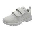 MAIR Mens Ultra-Light Double Hook-and-Loop PACER Velcro Athletic Sneaker Shoe, White