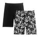 Women's Stretch Jersey Bike Shorts - Solid and Print - 2 Pack