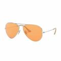 Ray-Ban RB3025-9065V9 Silver Aviator Orange Photochromic Evolve Lens Sunglasses