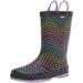 Western Chief Kids Girls Rainbow Wave Rain Boots Toddler/Little Kid/Big Kid