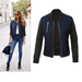 Bomber Jackets for Ladies Casual Long Sleeve Women Patchwork Jackets Zipper Up Outerwear