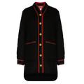 Gucci Web Stripe Tweed Coat