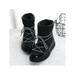 LUXUR Women Winter Warm Shoes Waterproof Waterproof Mid Calf Fur Outdoor Snow Boots
