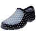 Sloggers Size 8 Black & White Polka Dot Garden Shoe For Rain & Garden