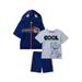 Paw Patrol Baby Boy & Toddler Boy Hoodie Sweatshirt, T-Shirt & Shorts Outfit Set, 3-Piece (12M-5T)