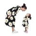 Avamo Family Clothing Matching Mother And Daughter Clothes Daisy Dresses Outfits Hot Floral Family Dress Women Kids Daisy Print Long Maxi Dress O Neck Casual Summer Holiday Dress