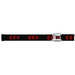 DC Comics Batman Seatbelt Belt - Harley Quinn Black & Red Diamond Logo